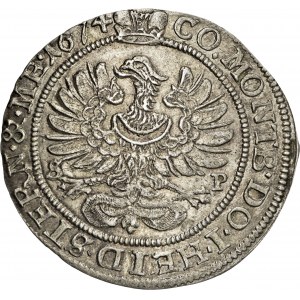 6 krajcarów 1674, Oleśnica, SYLWIUSZ FRYDERYK 