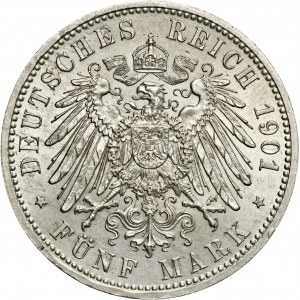 5 marek, 1901, Wilhelm II 