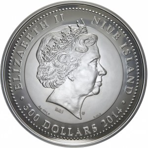 500 dolarów, 2014, Warszawa, moneta ŚWIĘTY WŚRÓD ŚWIĘTYCH