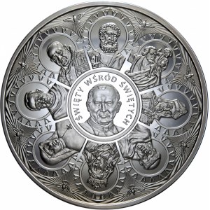 500 dolarów, 2014, Warszawa, moneta ŚWIĘTY WŚRÓD ŚWIĘTYCH