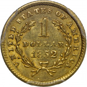 1 dolar, 1852, Au