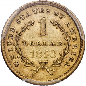 1 dolar, 1853, Au