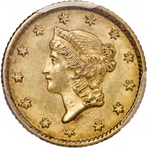 1 dolar, 1853, Au