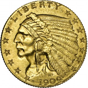 2 ½ dolara, 1909, Au
