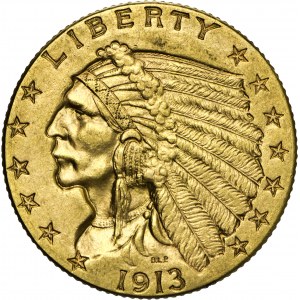 2 ½ dolara, 1913, Au