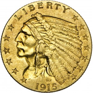 2 ½ dolara, 1915, Au