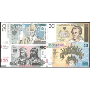 zestaw 4 banknotów kolekcjonerskich