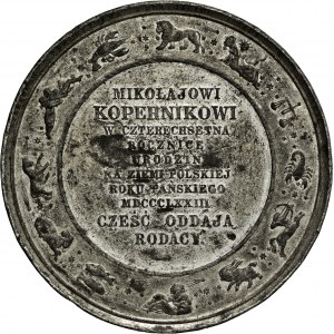 1873, 400. rocznica urodzin Mikołaja Kopernika