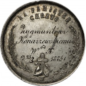 1885, medal chrzestny, Józef Majnert? 