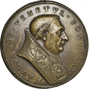 Watykan, 1664, Paweł II, brąz, 45 mm, bicie późniejsze