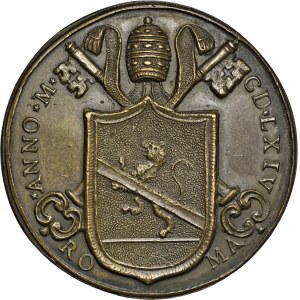 Watykan, 1664, Paweł II, brąz, 45 mm, bicie późniejsze