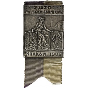 odznaka pamiątkowa Zjazd Polskich Górników, Kraków 1906