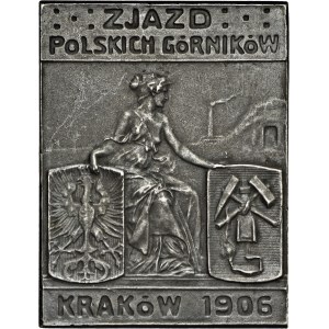 odznaka pamiątkowa Zjazd Polskich Górników, Kraków 1906