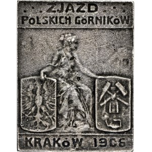 odznaka pamiątkowa Zjazd Polskich Górników, Kraków 1906