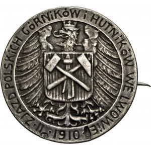 odznaka pamiątkowa II Zjazd Polskich Górników i Hutników we Lwowie