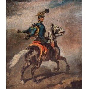 Piotr Michałowski (1800 Kraków - 1855 Krzyżtoporzyce), Austrian Hussar (Austrian Hussar on Horseback, Blue Hussar), 1836-1850s