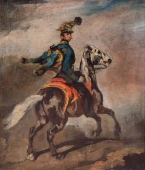 Piotr Michałowski (1800 Kraków - 1855 Krzyżtoporzyce), Huzar austriacki (Huzar austriacki na koniu, Błękitny huzar), lata 1836-1850