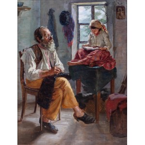 Maria Klass Kazanowska (Kownatacha na Wołyniu 1857 - Żytomierz 1898), Podczas lektury, 1886 r.