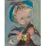 Rajmund Kanelba (1897 Warszawa - 1960 Londyn), Chłopiec z trąbką, 1948 r.