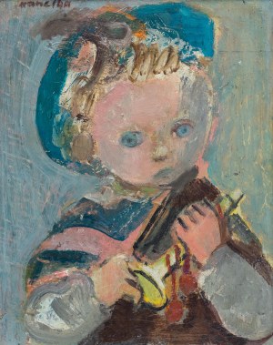 Rajmund Kanelba (1897 Warszawa - 1960 Londyn), Chłopiec z trąbką, 1948 r.