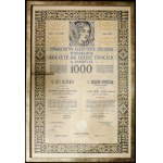 Polska, 6% list zastawny na okaziciela wartości 1.000 franków francuskich, 15.01.1929, Warszawa