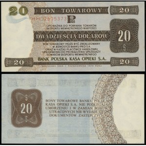 Polska, bon na 20 dolarów, 1.10.1979