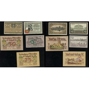 Prusy Wschodnie, zestaw 5 banknotów