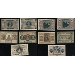 Prusy Wschodnie, zestaw 5 banknotów, 1.04.1921