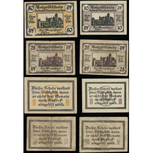 Prusy Zachodnie, zestaw 4 banknotów, 1920