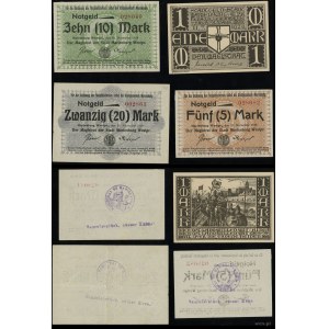 Prusy Zachodnie, zestaw 4 banknotów, 1918-1920