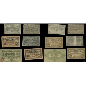Wielkopolska, zestaw 6 banknotów, 1918-1920