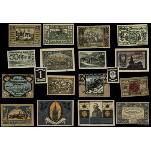 banknoty zastępcze, zestaw 9 bonów, 1920-1922