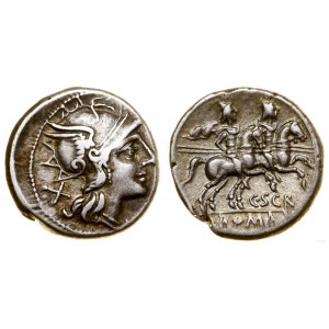 Republika Rzymska, denar, 154 pne, Rzym
