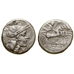 Republika Rzymska, denar, 122 pne, Rzym