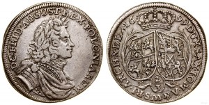 Polska, 2/3 talara (gulden), 1699 ILH, Drezno