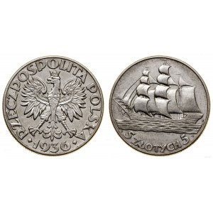 Polska, 5 złotych, 1936, Warszawa