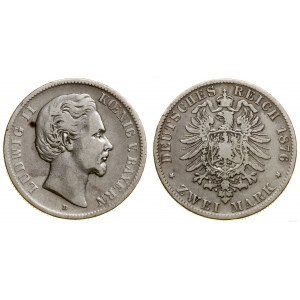 Niemcy, 2 marki, 1876 D, Monachium