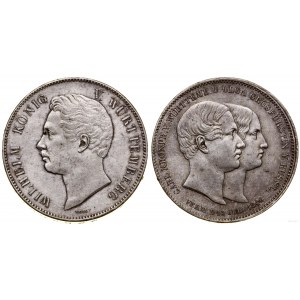 Niemcy, dwutalar = 3 1/2 guldena, 1846, Stuttgart