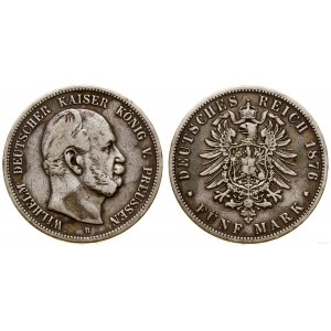 Niemcy, 5 marek, 1876 B, Hanower