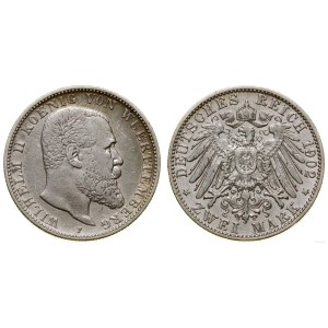 Niemcy, 2 marki, 1902 F, Stuttgart
