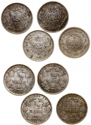 Cesarstwo Niemieckie, lot 6 monet