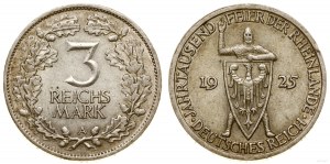 Niemcy, 3 marki, 1925 A, Berlin