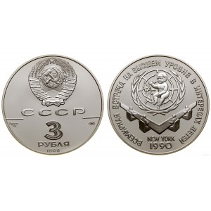 Rosja, 3 ruble, 1990, Leningrad