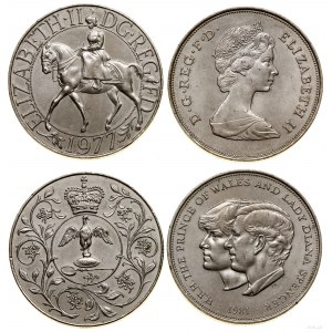 Wielka Brytania, zestaw: 2 x 25 pensów, 1977, 1981, Llantrisant