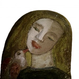 Małgorzata Swolkień, kobieta z ptakiem