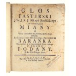 Hylzen Jerzy Mikołaj, Głos Pasterski JW. JXJ. Biskupa Smolińskiego do Owieczek swoich miany a tymże owieczkom do czytania na potomną affektu swego pamiątkę pod zaszczytem Herbownego Załuskich Baranka