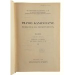 Ks. Franciszek Bączkowicz, Prawo Kanoniczne. Podręcznik dla Duchowieństwa tom I i II (wydanie II)