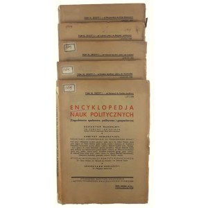 Encyklopedja Nauk Politycznych Tom III Zeszyty 1-2, 4-5; Tom IV Zeszyt 1, Praca zbiorowa