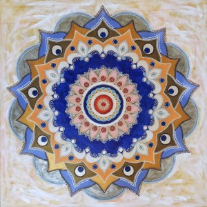 Magdalena BRONAKOWSKA, Mandala w błękicie, 2021 r.