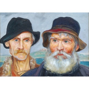 Wlastimil HOFMAN (1881-1970), Portret dwóch mężczyzn